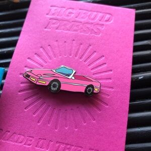 NWT BIG BUD PRESS pink convertible pin